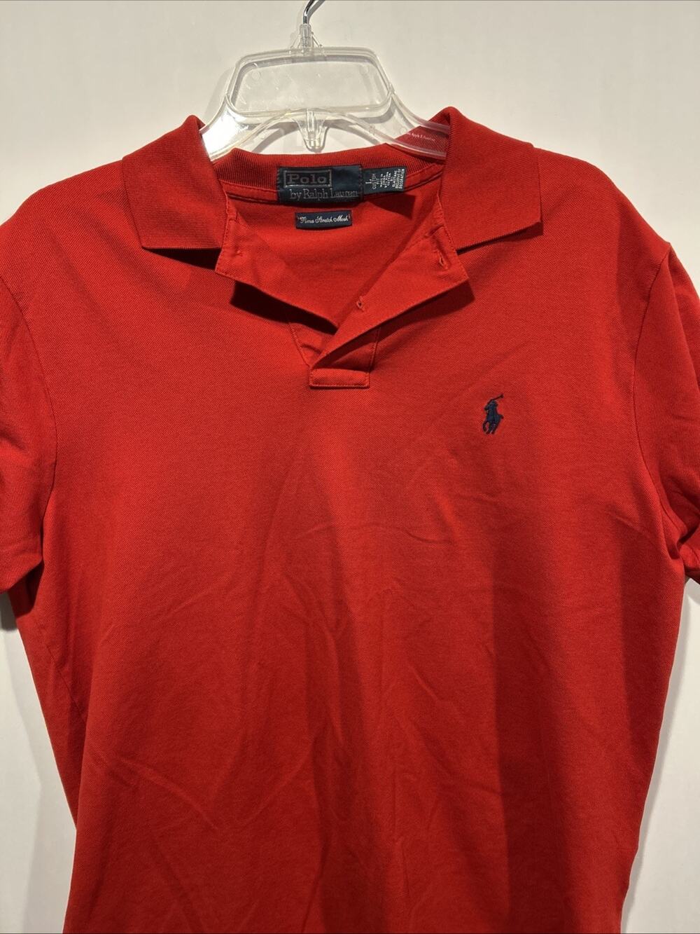Polo Ralph Lauren Red Polo Shirt Pullover Pony Logo Men's Size LARGE